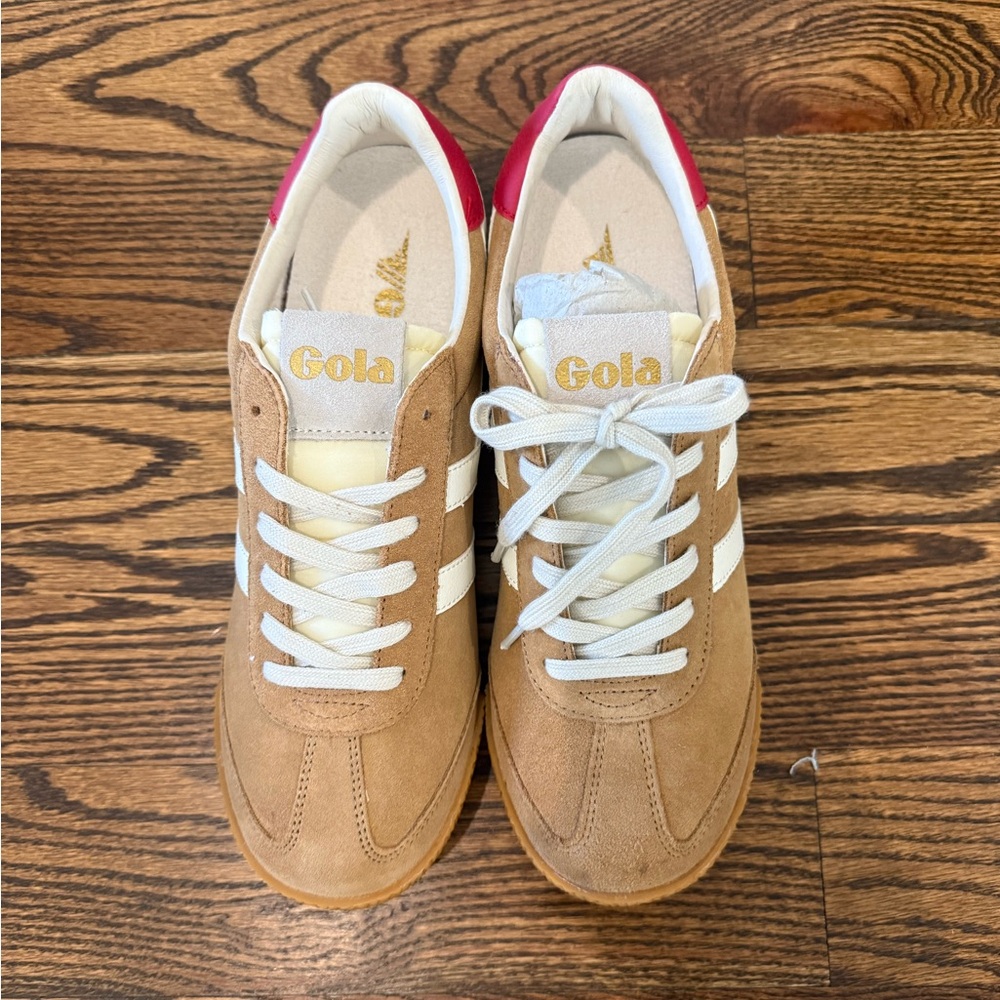 Gola women’s caramel and Red Sneakers size 9.5 - Picture 2 of 3